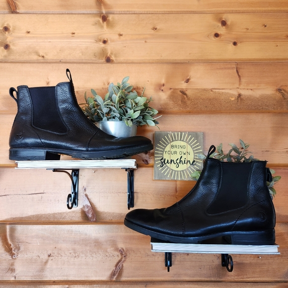 Timberland Other - Timberland 95520 Black Pebbled Leather Chelsea Boots Stretch Dress Shoes Sz 12 M